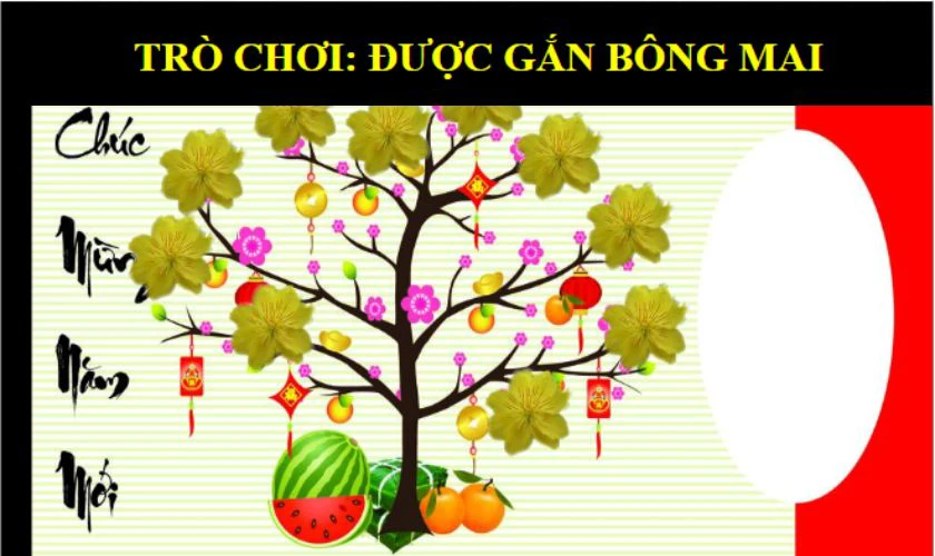 Trò chơi gắn hoa mai