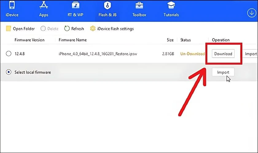 Chọn Download