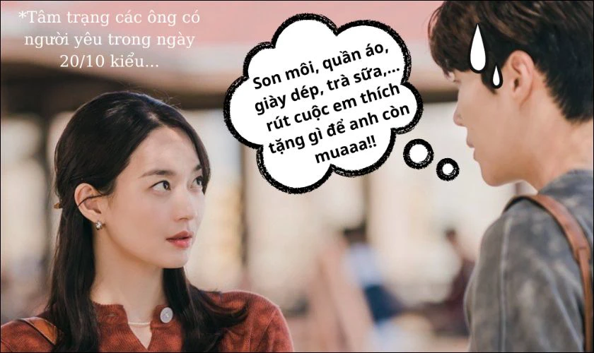 Meme chọn quà 20/10 cho bạn gái