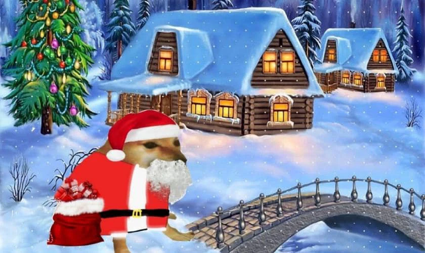 Meme Giáng Sinh bá đạo với câu caption siêu hài