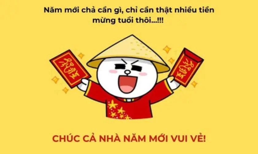 Meme chúc Tết 2026 gửi gia đình