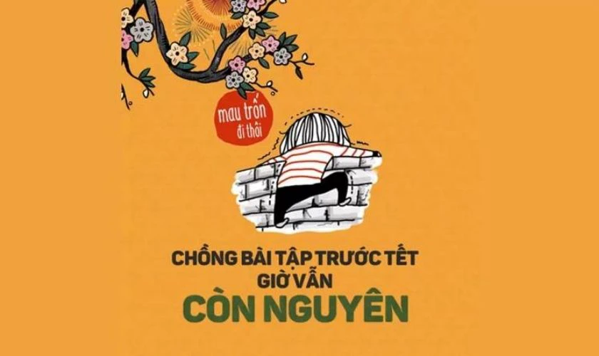 Meme Tết 2026 về học tập