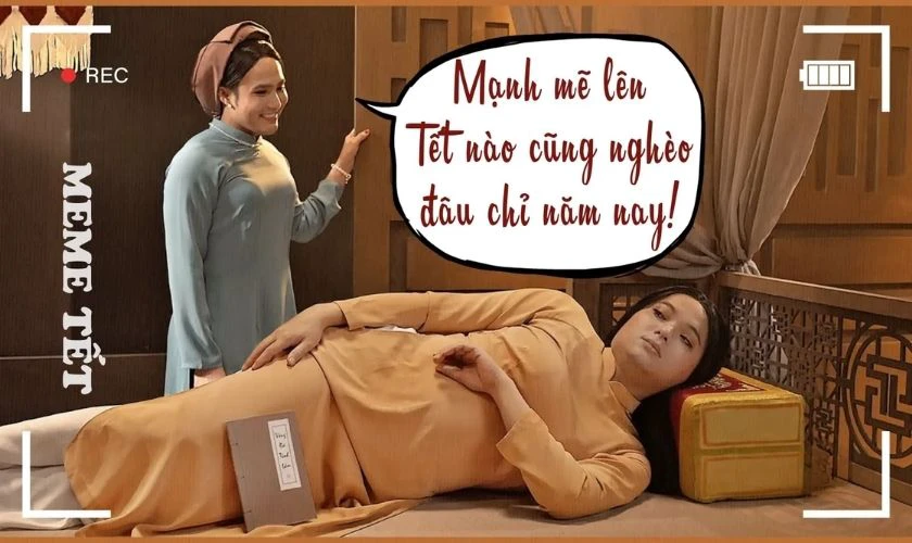 Meme Tết hài hước về đồng nghiệp, bạn bè