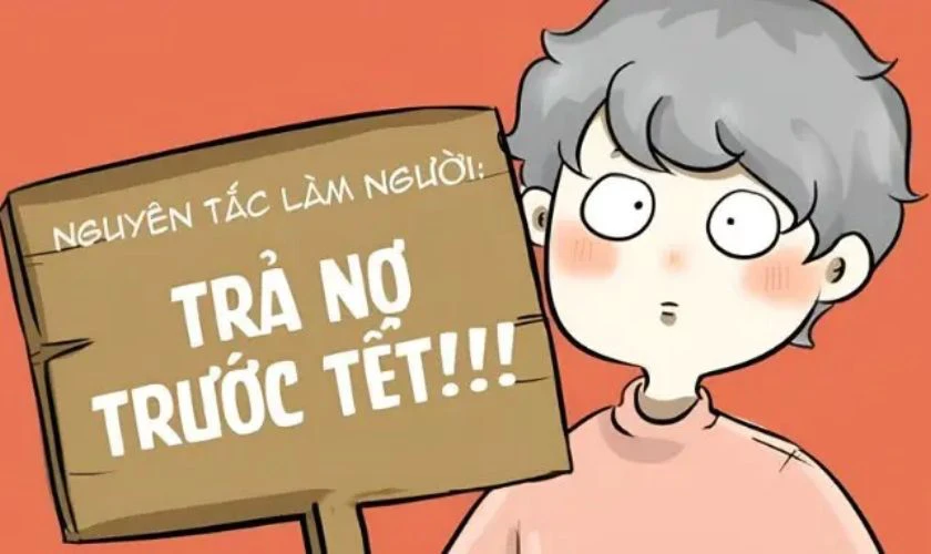 Meme Tết về nợ nần năm cũ