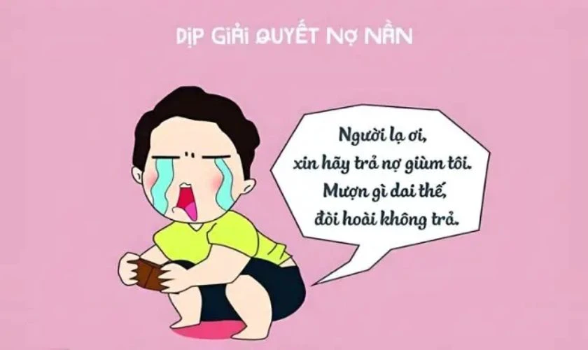 Meme Tết về đòi nợ