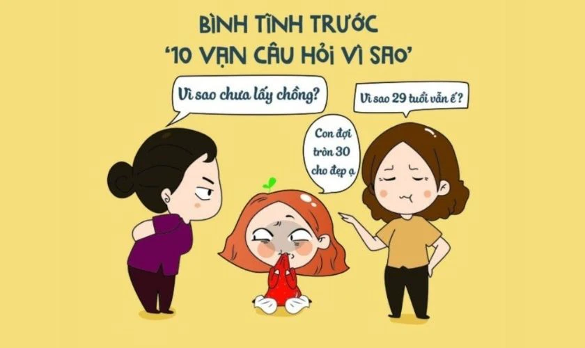 Meme câu hỏi oái oăm Tết 2026