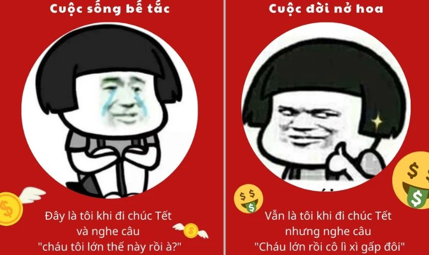 Meme Tết con ngựa 2026 vui nhộn