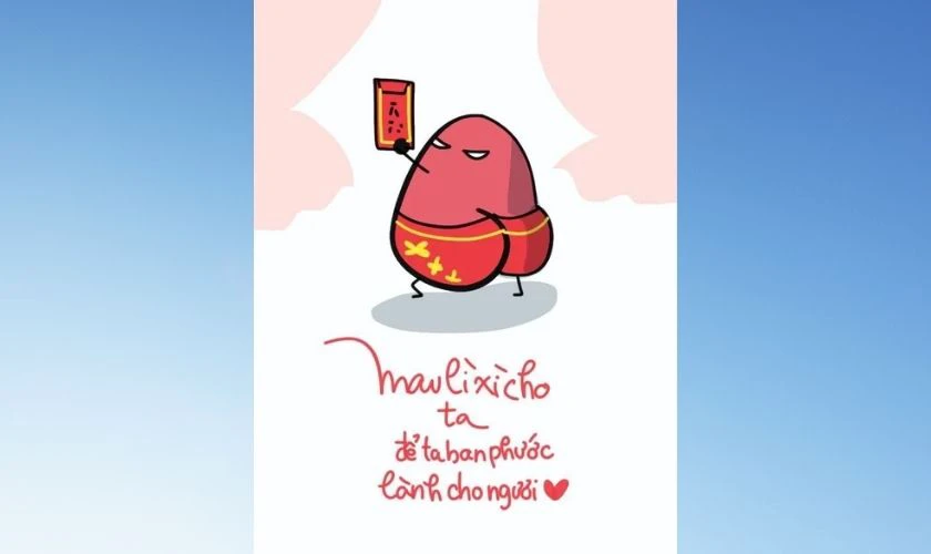 Meme lì xì Tết 2026 xuân Bính Ngọ vui nhộn