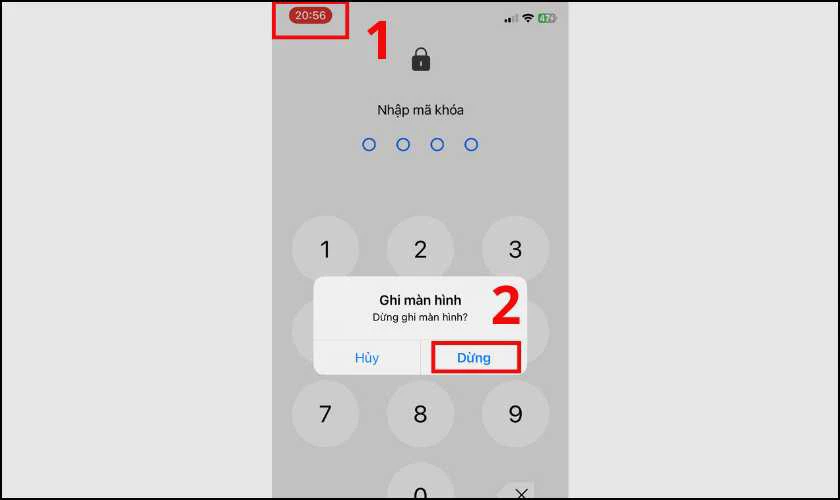 Mẹo dừng nhanh quá trình ghi màn hình iPhone
