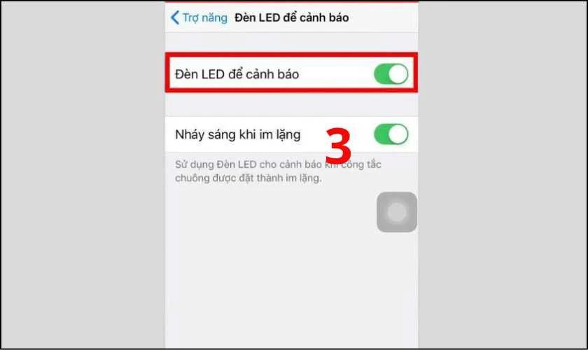 Hướng dẫn bật thông báo bằng đèn flash