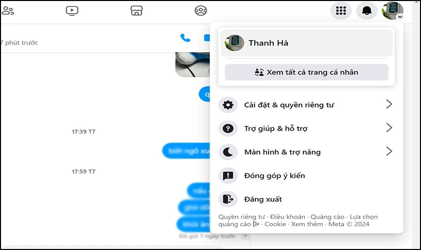 Ngay sau đó ứng dụng sẽ tự động khởi động lại và Messenger sẽ chuyển lại thành tiếng Việt