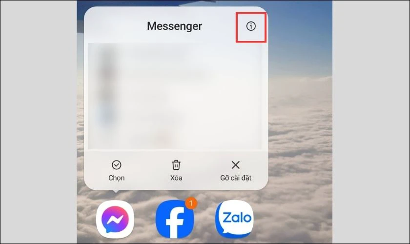 Buộc dừng ứng dụng khi Messenger bị lag