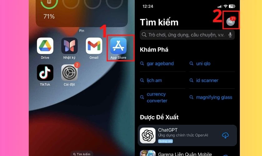 Cập nhật ứng dụng Messenger và hệ điều hành