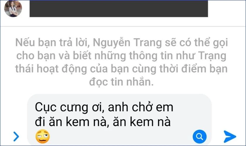 Gửi tin nhắn cho người đó và kết nối như bình thường