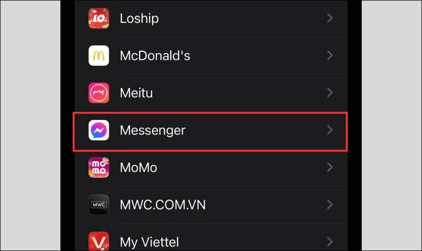 Bật âm thanh thông báo Messenger trên điện thoại