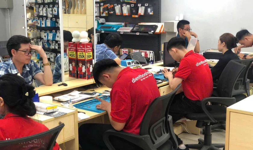 Thông tin chương trình miễn phí sấy khô thiết bị tại Điện Thoại Vui