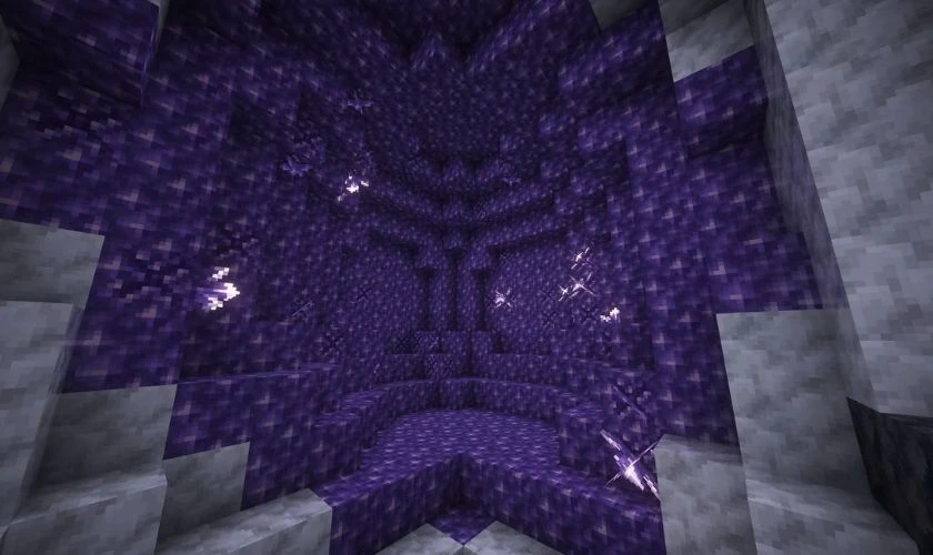 Minecraft 1.17.0 tiếng Việt xuất hiện hang thạch anh tím