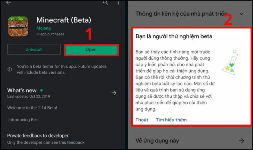 Cách tải Minecraft 1.21.100.23 APK Android