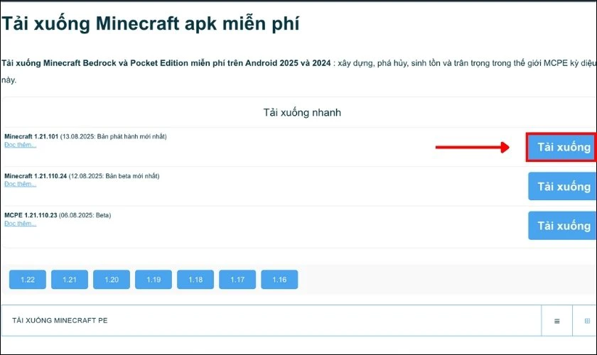 Lựa chọn phiên bản Minecraft phù hợp với máy