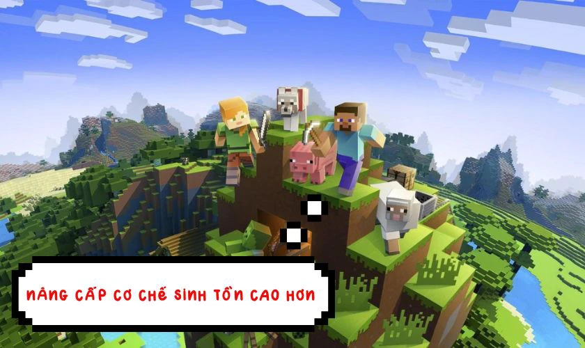 Minecraft 1.21.112 APK có gì mới - Cải thiện cơ chế sinh tồn, tăng thử thách