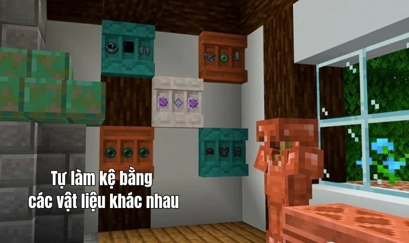 Tự làm kệ bằng các vật liệu khác nhau