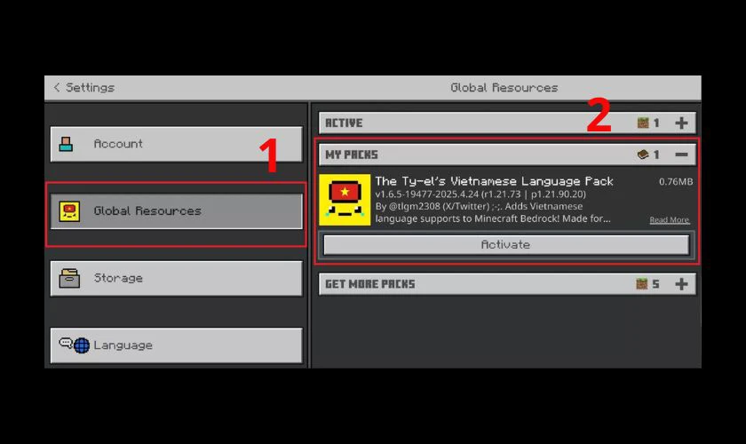 Kích hoạt ngôn ngữ tiếng Việt trong game