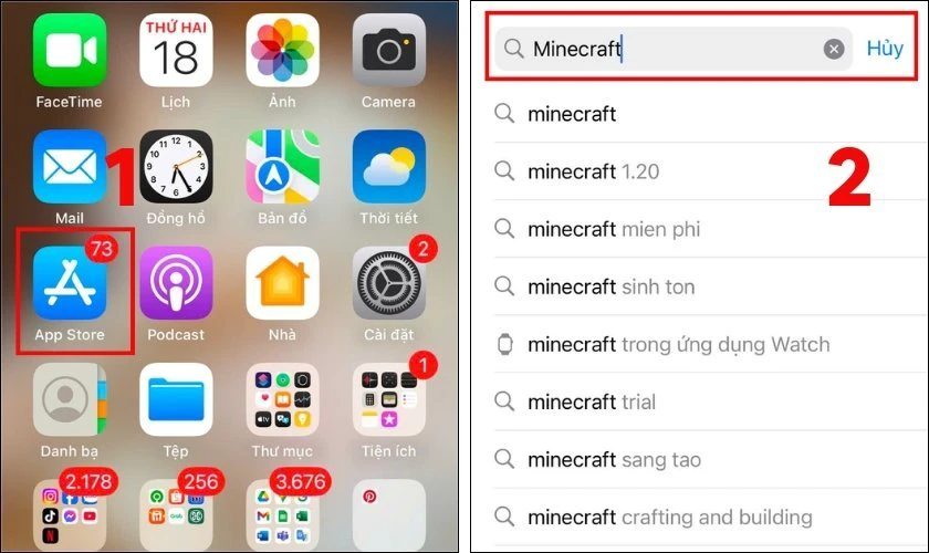 Cách tải Minecraft 1.21.30 APK tiếng Việt iOS