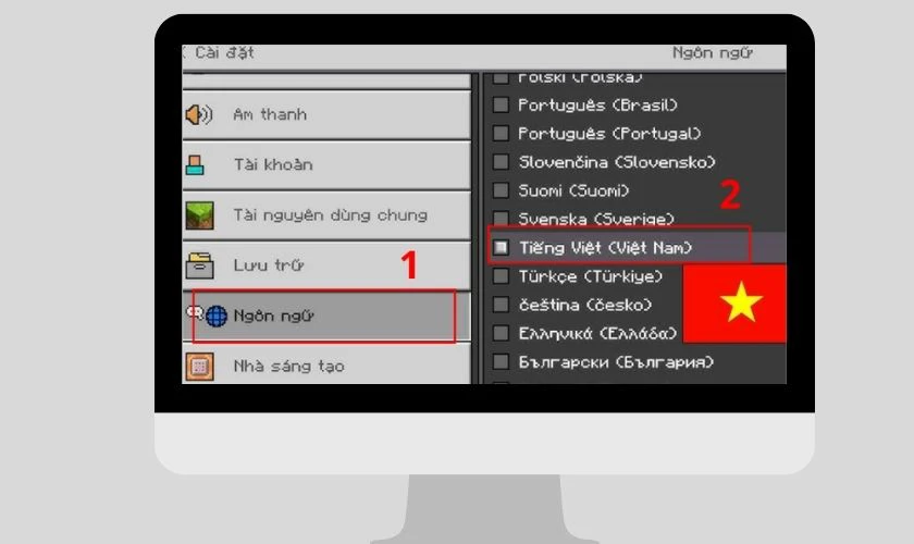 Bước 4: Mở game và chuyển sang tiếng Việt