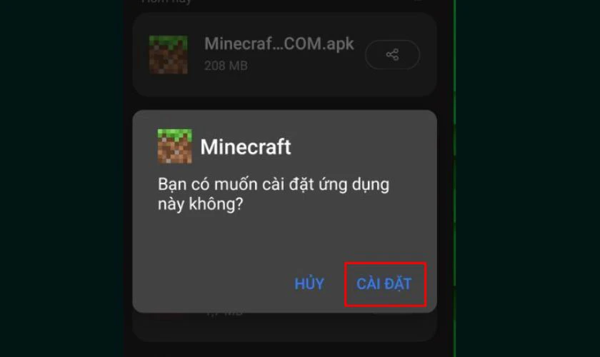 Tiến hành cài đặt như ứng dụng thông thường