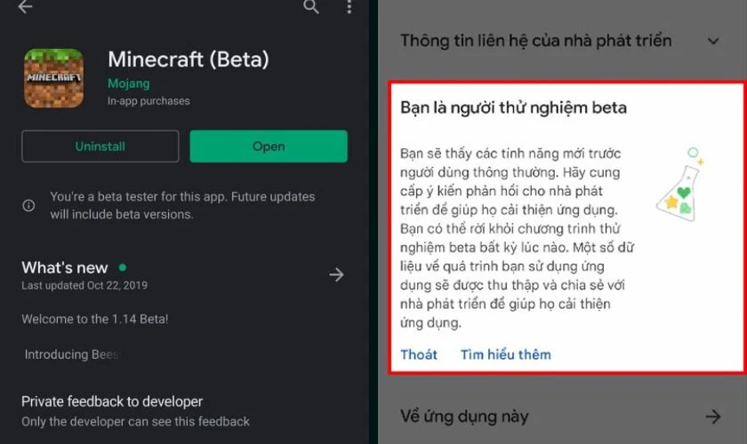 Cách tải Minecraft 1.21.92.1 trên Android