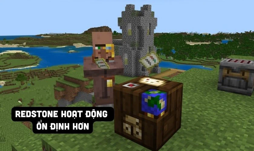 Redstone hoạt động ổn định hơn