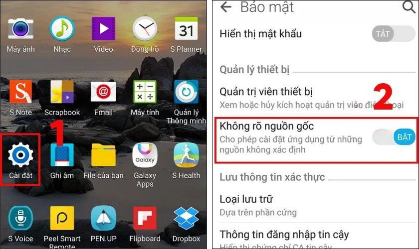 Cách tải Minecraft 1.22 APK Tiếng Việt Android