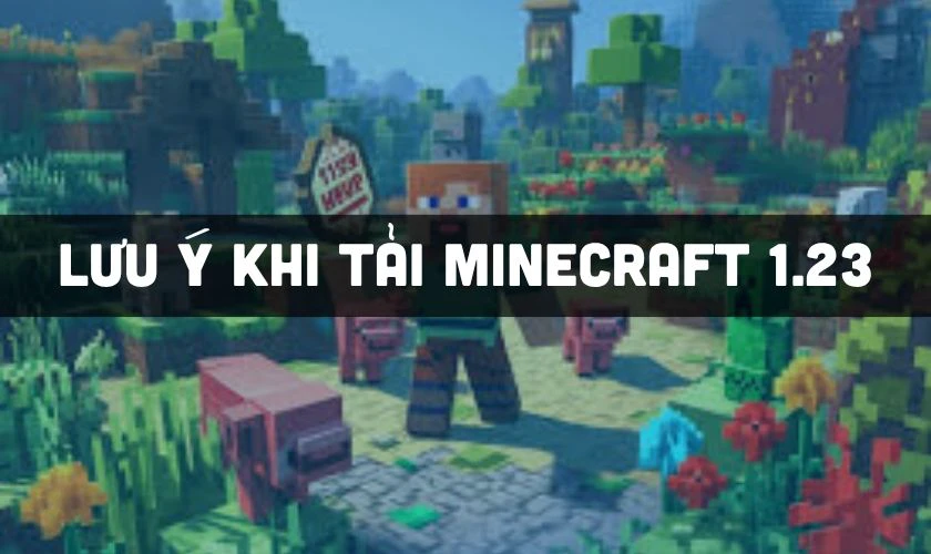 Lưu ý khi tải Minecraft 1.23