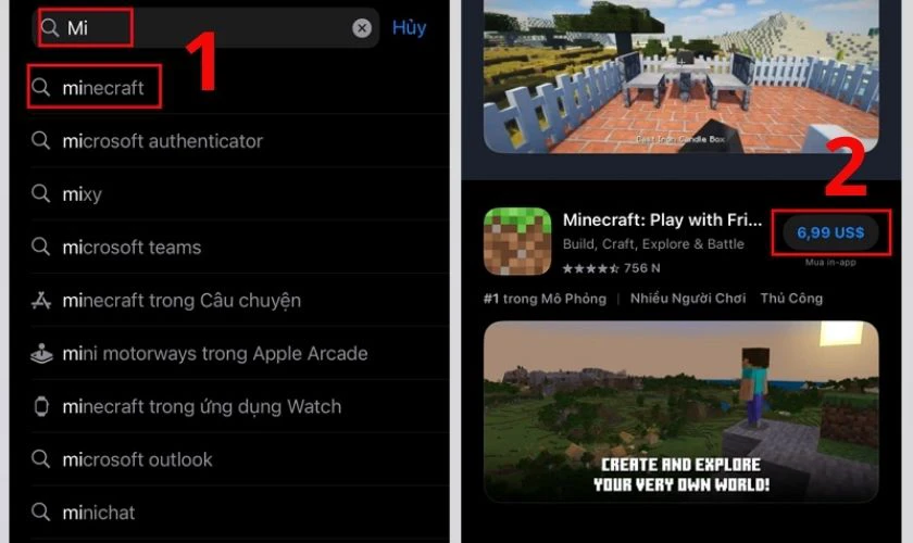 Cách tải Minecraft 1.8.8 tiếng Việt iOS đơn giản