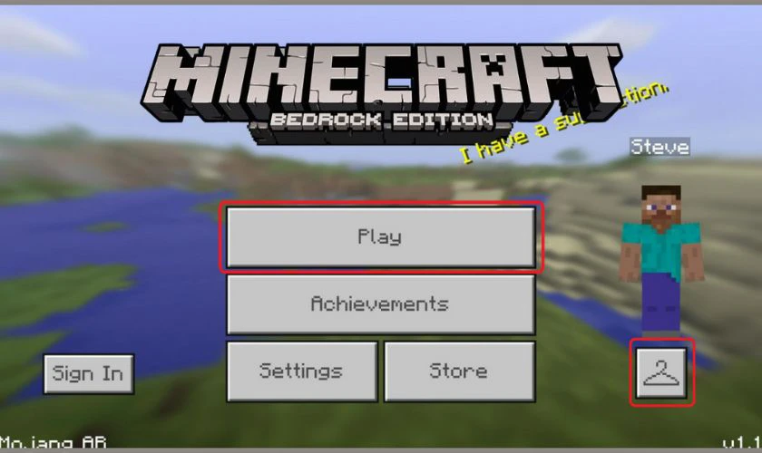 Sau khi cài đặt xong, mở game, đăng nhập bằng tài khoản Microsoft để đồng bộ dữ liệu