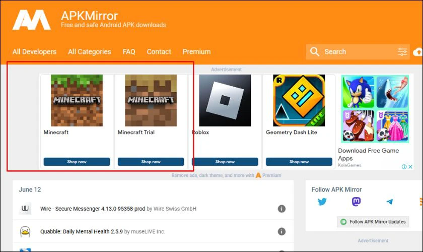 Cách tải Minecraft Bedrock Edition APK trên Android