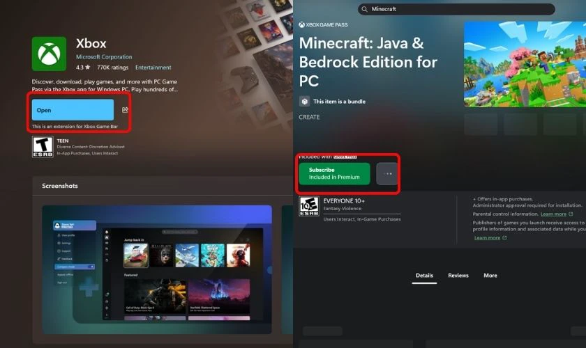 Tải Minecraft for Windows (Bedrock Edition)