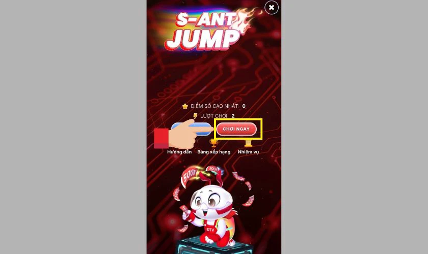 Nhấn vào Chơi ngay để chơi game