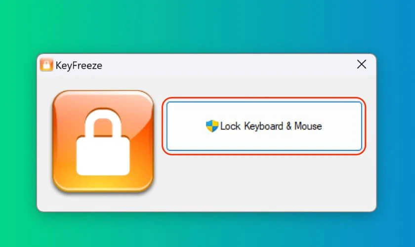 Mở khóa bàn phím laptop bằng phần mềm KeyFreeze
