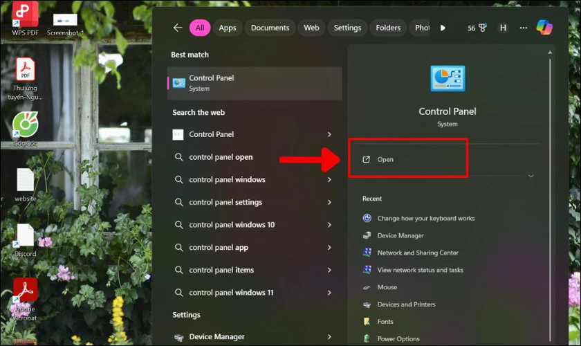 Mở khóa bàn phím laptop DELL bằng Control Panel