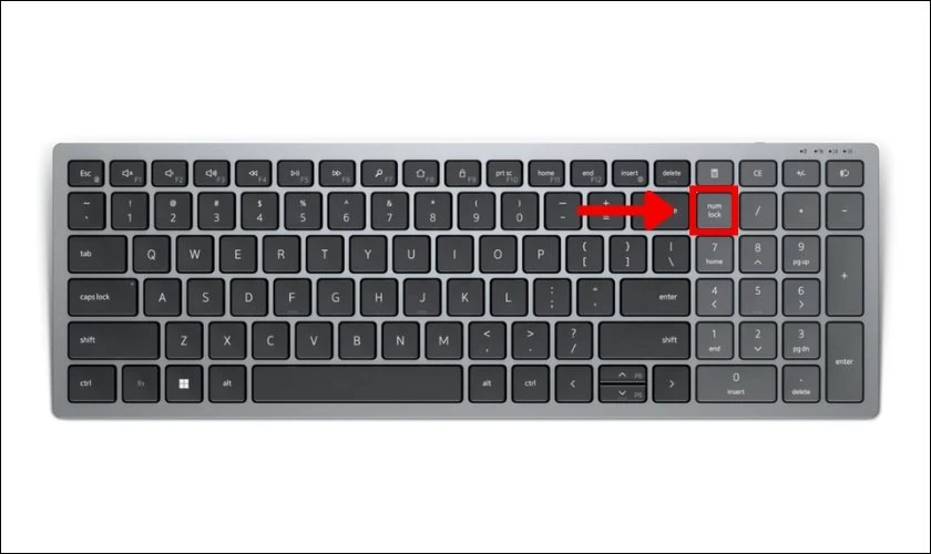 Đối với Laptop DELL có bàn phím Full Size