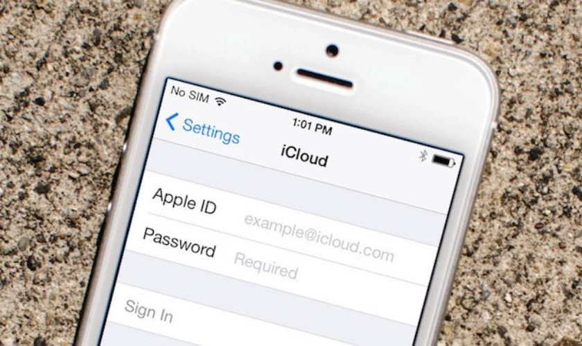 Có thông tin Apple ID và mật khẩu chính chủ