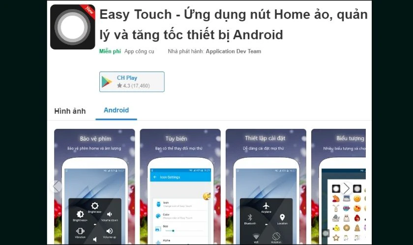 Tải và cài đặt Easy Touch về điện thoại của bạn