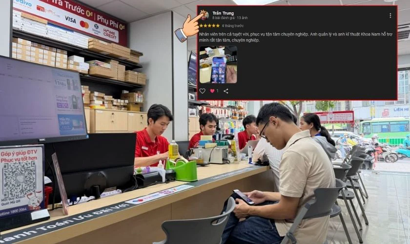 Chọn cửa hàng nhận nhiều đánh giá tốt trên các nền tảng