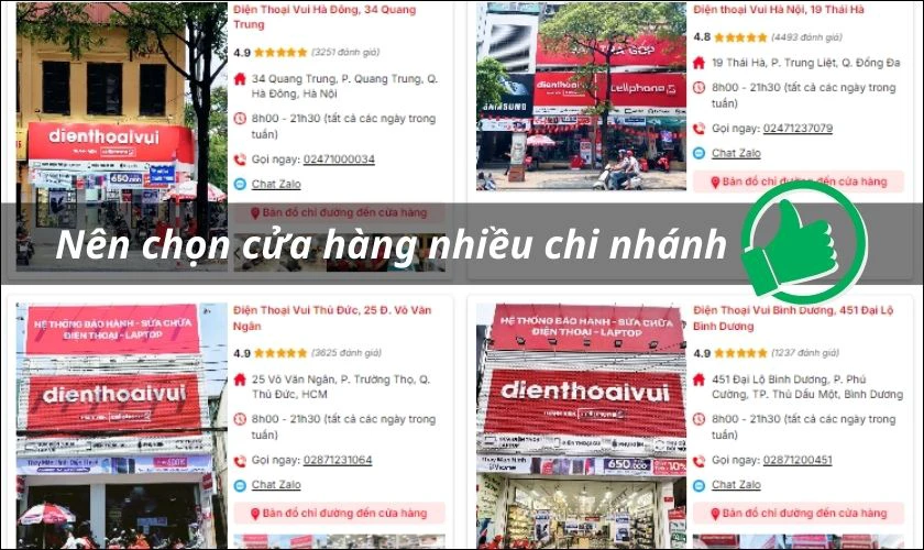 Tiêu chí chọn địa chỉ mua laptop cũ quận Đống Đa