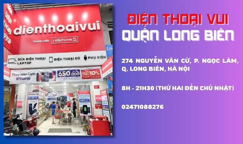 Địa chỉ bán laptop cũ quận Long Biên ở đâu uy tín và chính hãng?