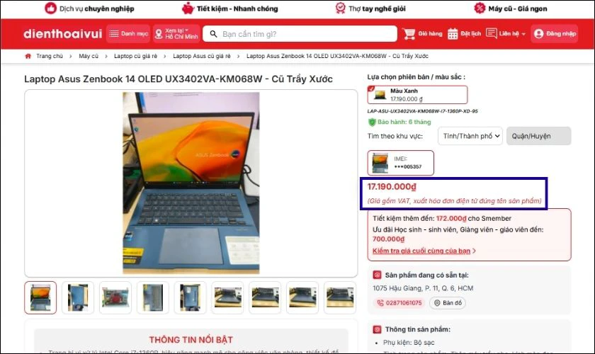 Giá cả công khai minh bạch