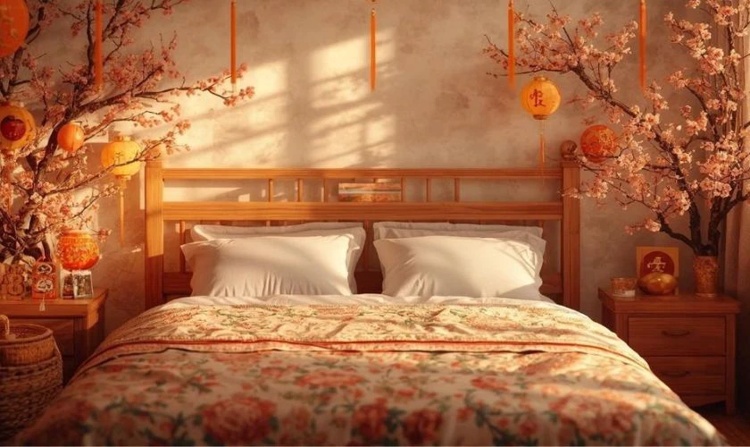 Biếu quà Tết cho bố mẹ chồng bằng bộ chăn ga gối đệm thay lời chúc sức khỏe