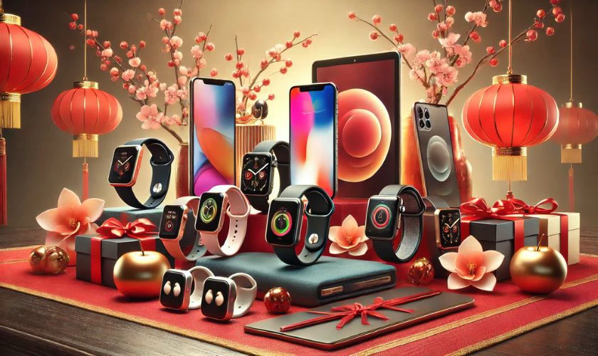 Mua đồng hồ, tai nghe làm quà Tết biếu bố mẹ chồng