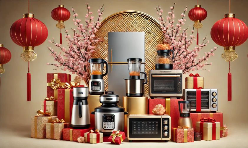 Mua thiết bị gia dụng làm quà Tết biếu bố mẹ chồng